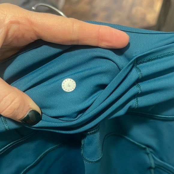 Lululemon Fast & Free Crop II *Nulux 19" Dark Uniform Blue - Picture 11 of 12